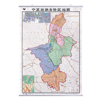 新版宁夏回族自治区地图