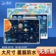 2022少儿地图中国世界地图太阳系星座太空宇宙科普启蒙读物地理知识百科约86x60cm儿童房装 共4张 饰挂画贴图