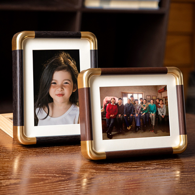 全家福照片打印加相框摆台高级感挂墙裱框洗新中式婚纱照画 画框