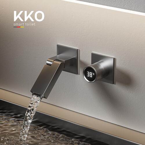 KKO恒温暗装厨房全铜入墙式卫生间洗手盆面盆冷热水龙头