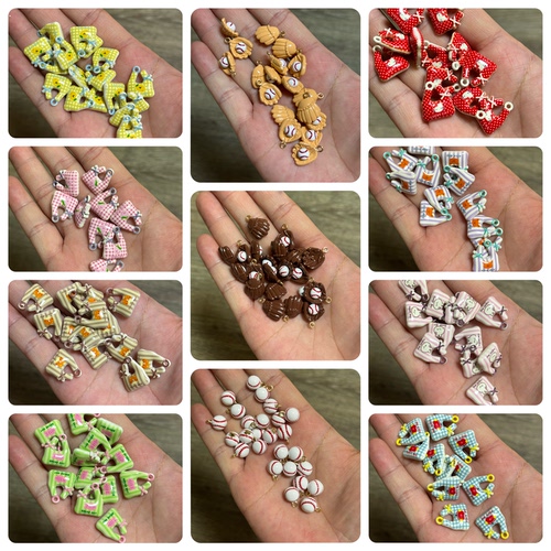 【合金吊孔5】面包吐司JC咖啡糖kitty糖葫芦胡桃夹子DIY手机配饰