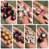 重油西瓜pigu企鹅玩具拖鞋 黑皮kitty饺子Diy手包链钥匙扣配饰