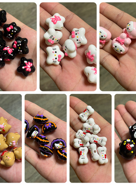 重油西瓜pigu企鹅玩具拖鞋黑皮kitty饺子Diy手包链钥匙扣配饰