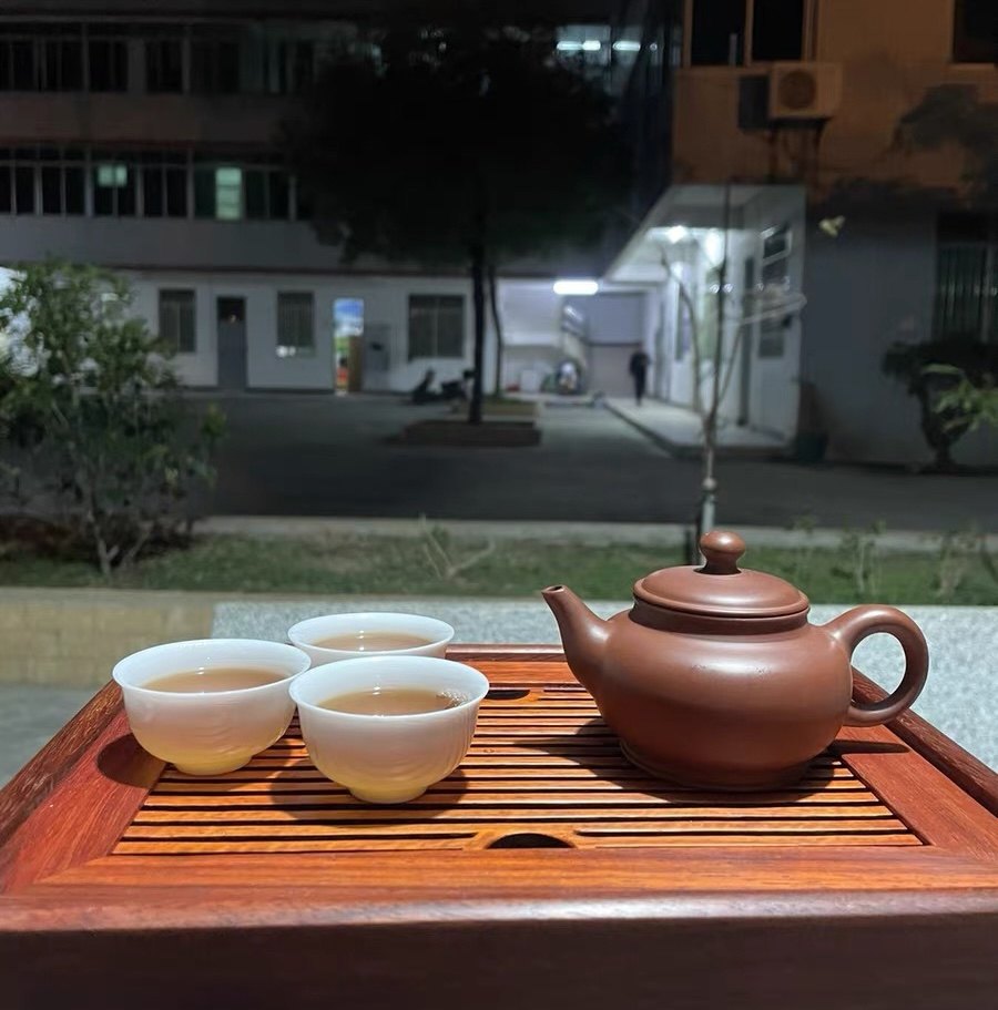 舜缘 老安顺章燕明 章燕城胞弟潮州手拉壶章燕标纯手工无釉朱泥壶