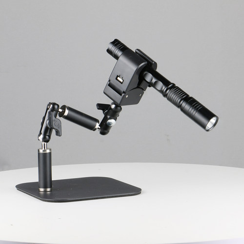 桌面万向维修手电筒固定夹放大镜工业摄像头热风枪夹持支架机械臂