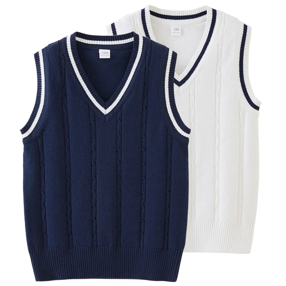 学院风麻花儿童针织背心秋毛线男女童幼儿园校服毛衣马甲,运动服/休闲服装,运动毛衣/线衫,淘宝优惠券,粉丝福利购,淘宝优惠卷