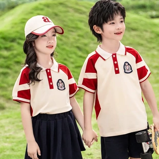 2024新款夏季小校服幼儿园园服男女童运动套装老师套
