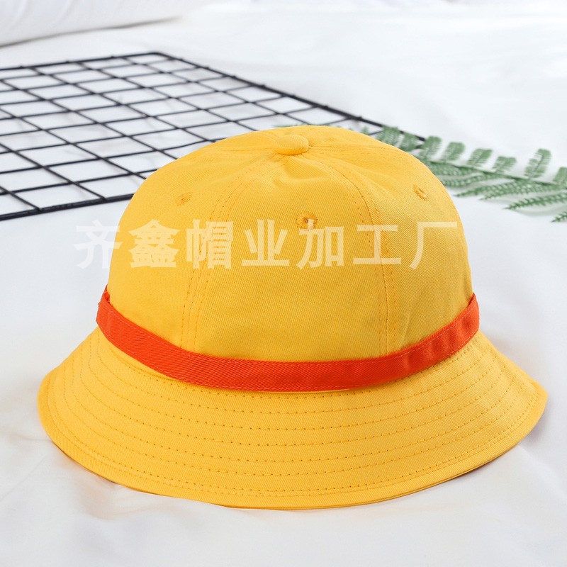 儿童帽四季款幼儿园渔夫帽樱桃小丸子帽男女通用幼稚园帽支持定制