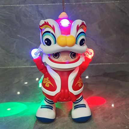 Mid-Autumn Festival Dragon Lantern Electric Lion Dance Dancing Lights and Music Handheld Lantern Toy Children's New Year Gift