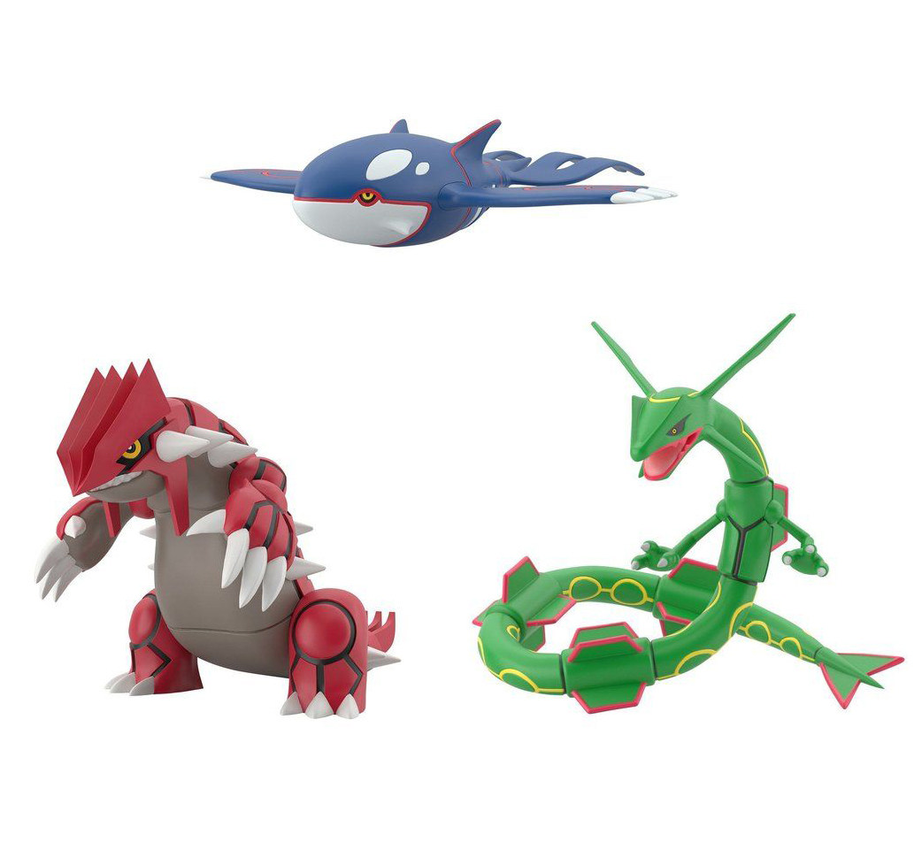 万代pb 宠物小精灵宝可梦图鉴 丰缘地区 盖欧卡裂空座固拉多 现货