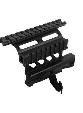 AK74 SAIGA斜支架 AK侧面轨斜支架 45度侧导轨AK快拆斜镜头儿童下