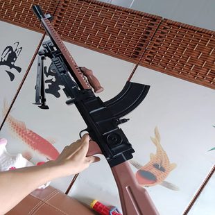 儿童玩具歪靶子软弹枪布伦大盘鸡捷克式轻机枪电动模型机关枪模型