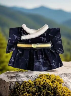 棉花娃娃衣服古风娃衣原创设计可爱蓝色20cm国风正版汉服毛绒q版