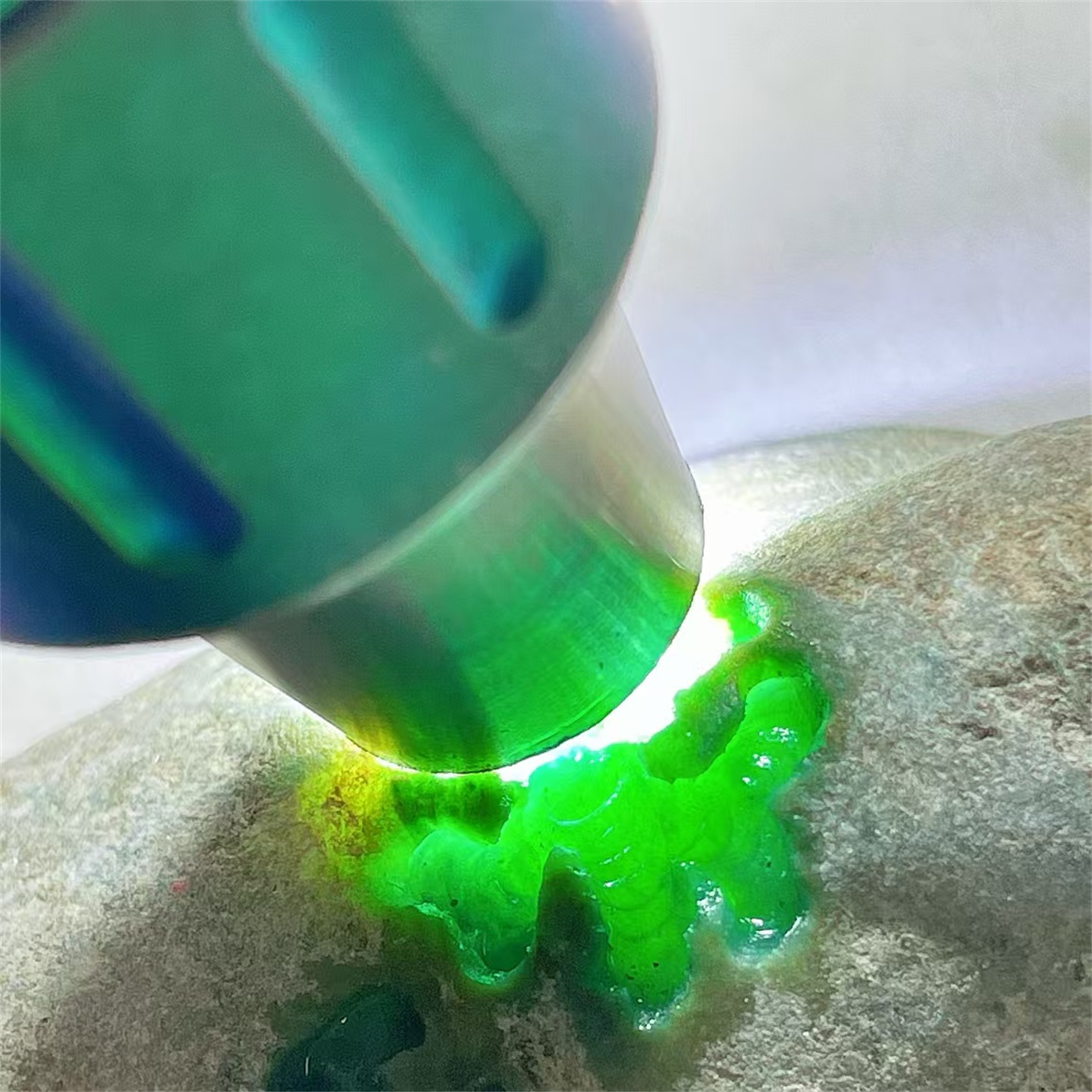 精品缅甸天然翡翠原石色料