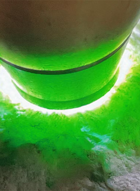 F89075缅甸天然翡翠原石老坑木那场口色料手镯料 重8.9公斤