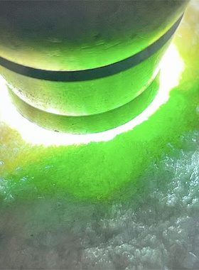 R33455  缅甸天然翡翠原石老坑木那场口色料 重3.3公斤