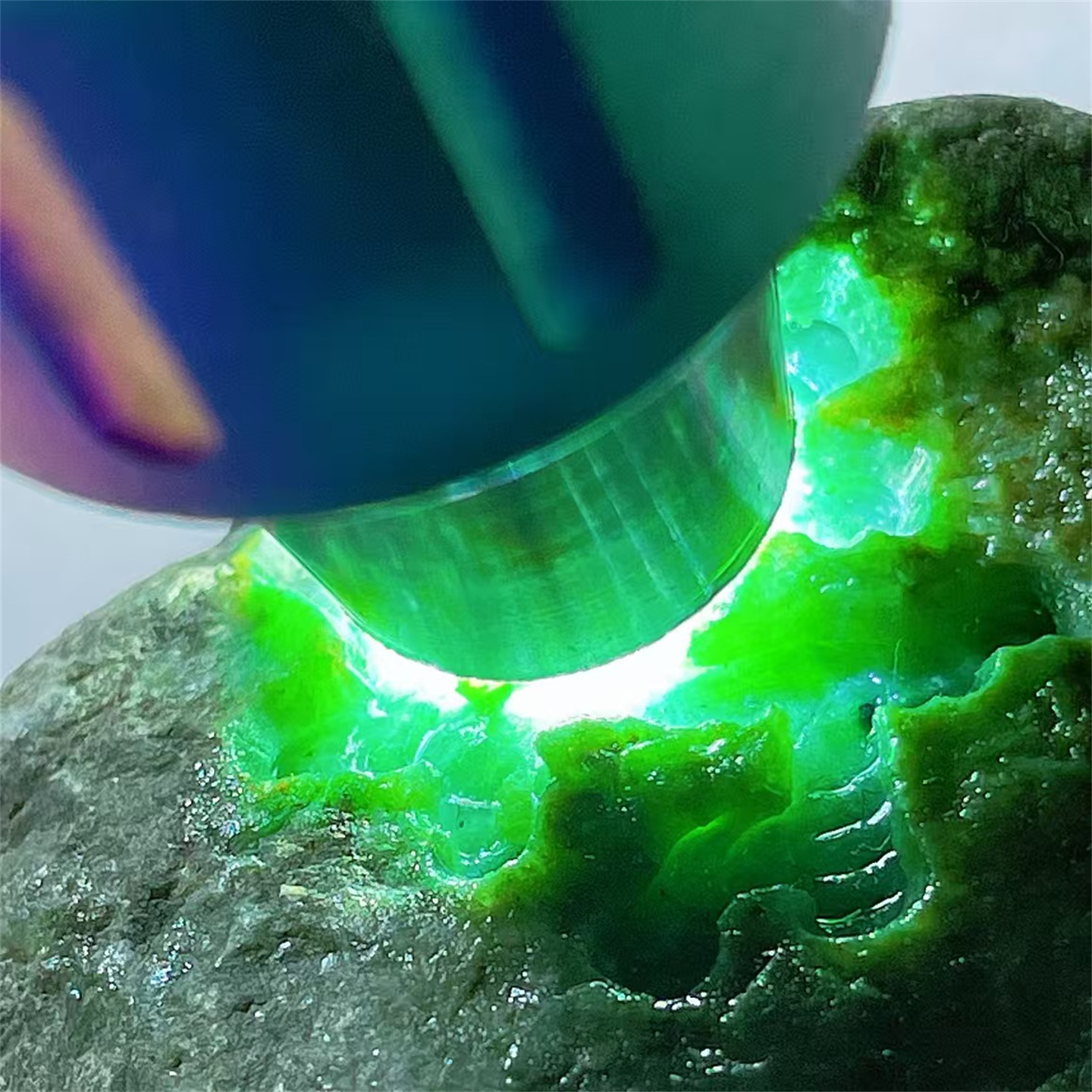 精品缅甸天然翡翠原石色料