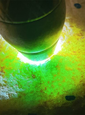 R54512 缅甸天然翡翠原石老坑木那场口飘花手镯料 重5.4公斤