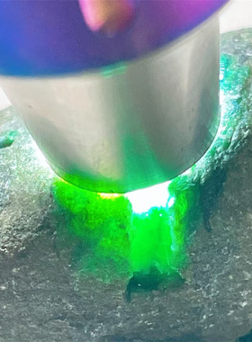 A85128 缅甸天然翡翠原石老坑后江场口色料戒面料  重83克