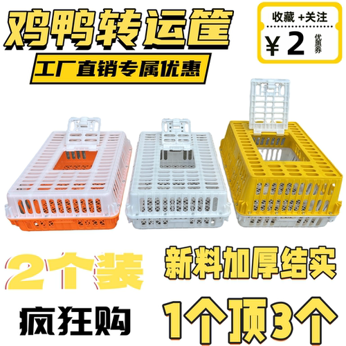 志明鸡笼运输笼塑料家禽周转箱筐