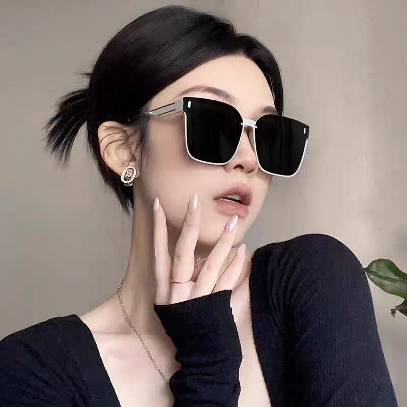 墨镜女2026年新款夏太阳眼镜复古方形大框偏光防紫外线网红显脸小