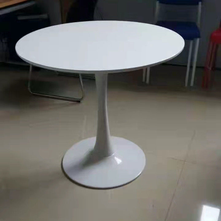 办公会客桌休闲创意小圆桌商务洽谈接待桌店铺桌接待茶几钢木桌子
