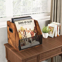 The vinyl record storage box, desktop magazine storage box, CD storage box and storage rack can hold up to 60 records thumbnail 2
