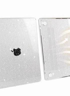 适用MacbookAir保护壳苹果电脑MacbookPro13寸2016-2022满天星透明保护套2024年Pro14M4外壳配件