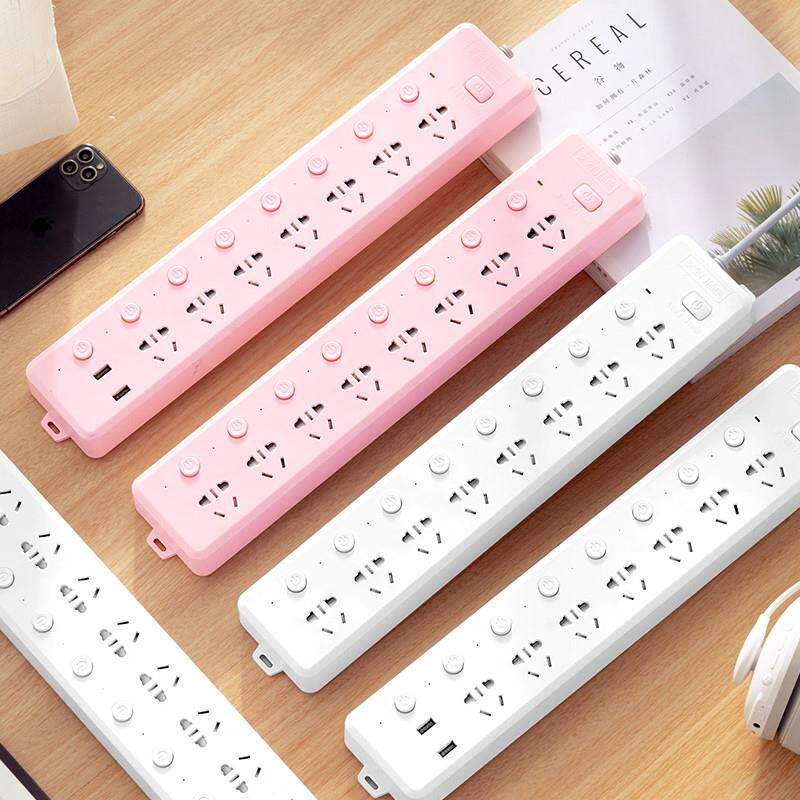 墙插排独立开关家用多功能插座分控面板多孔usb接插拖自接线板