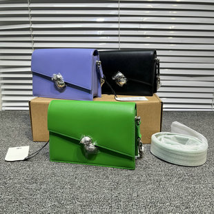 猫店款 真皮小方包女头层牛皮豆腐包手提斜挎包尾货 官价大几百