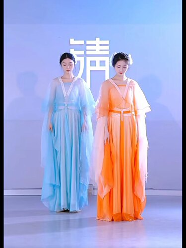 古典舞蹈纱衣演出服飘逸新款仙气