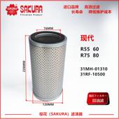 31RF H28050现代挖掘机55 10500 80液压回油滤芯31MH 01310