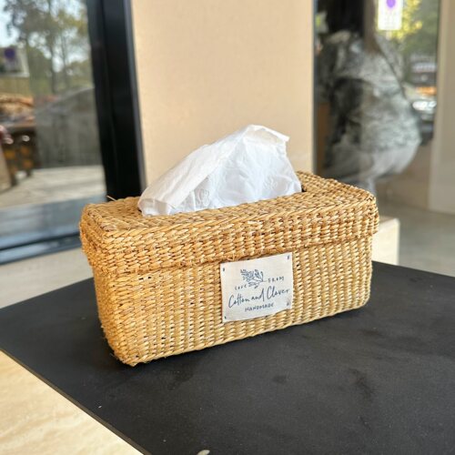 诧寂风创意手工复古草编纸巾盒客厅茶几抽纸盒桌面收纳餐巾纸盒