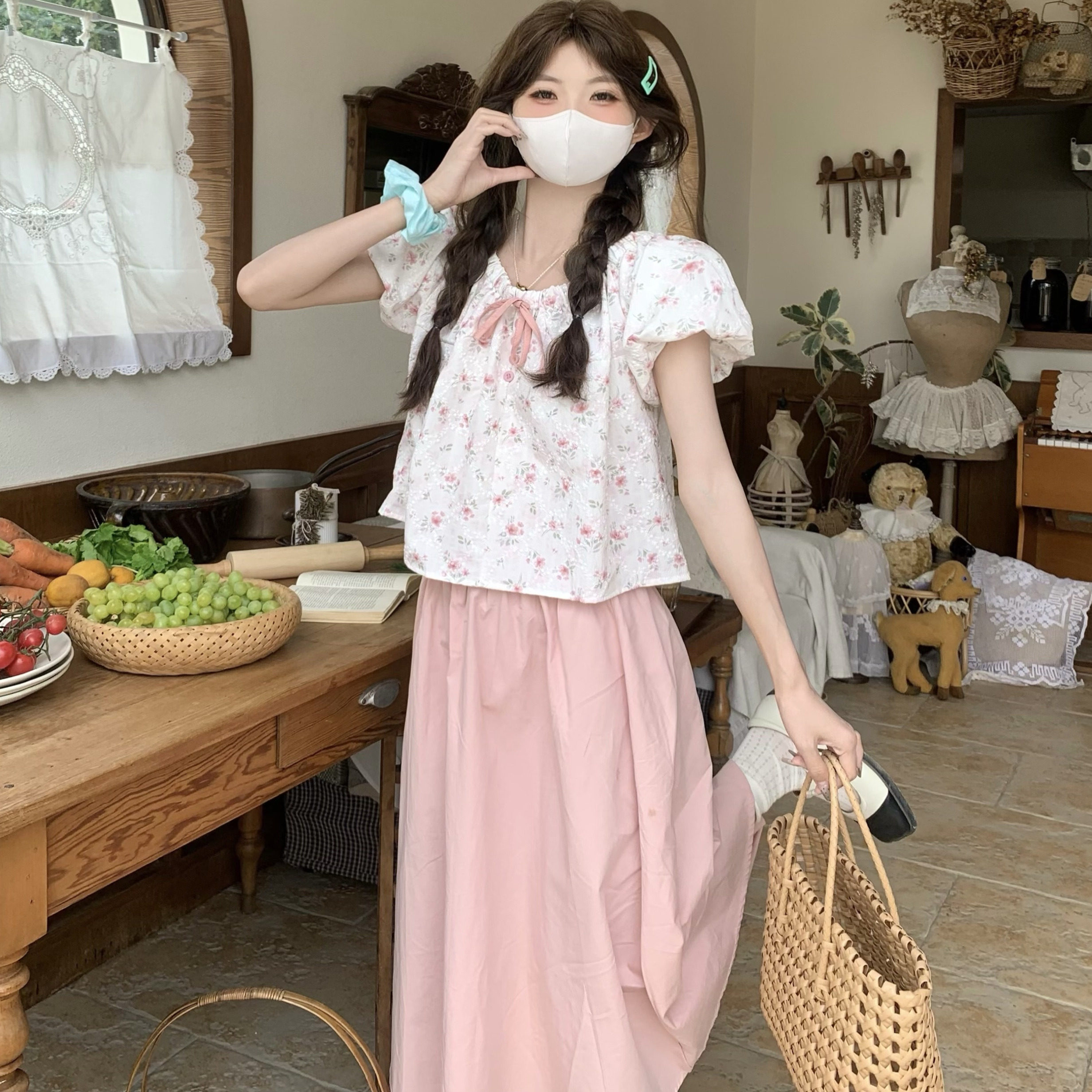 2025夏季新款法式甜美可爱衬衫图片