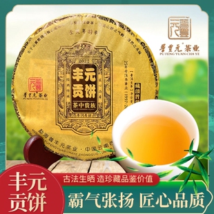 云南普洱生茶普丰元 丰元贡饼生茶七子饼357克包邮
