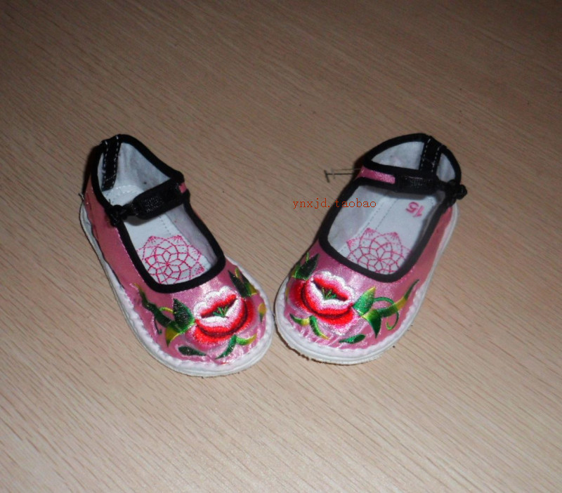 Chaussures enfants en tissu en satin pour Toute saison - semelle coton - Ref 1050340 Image 4