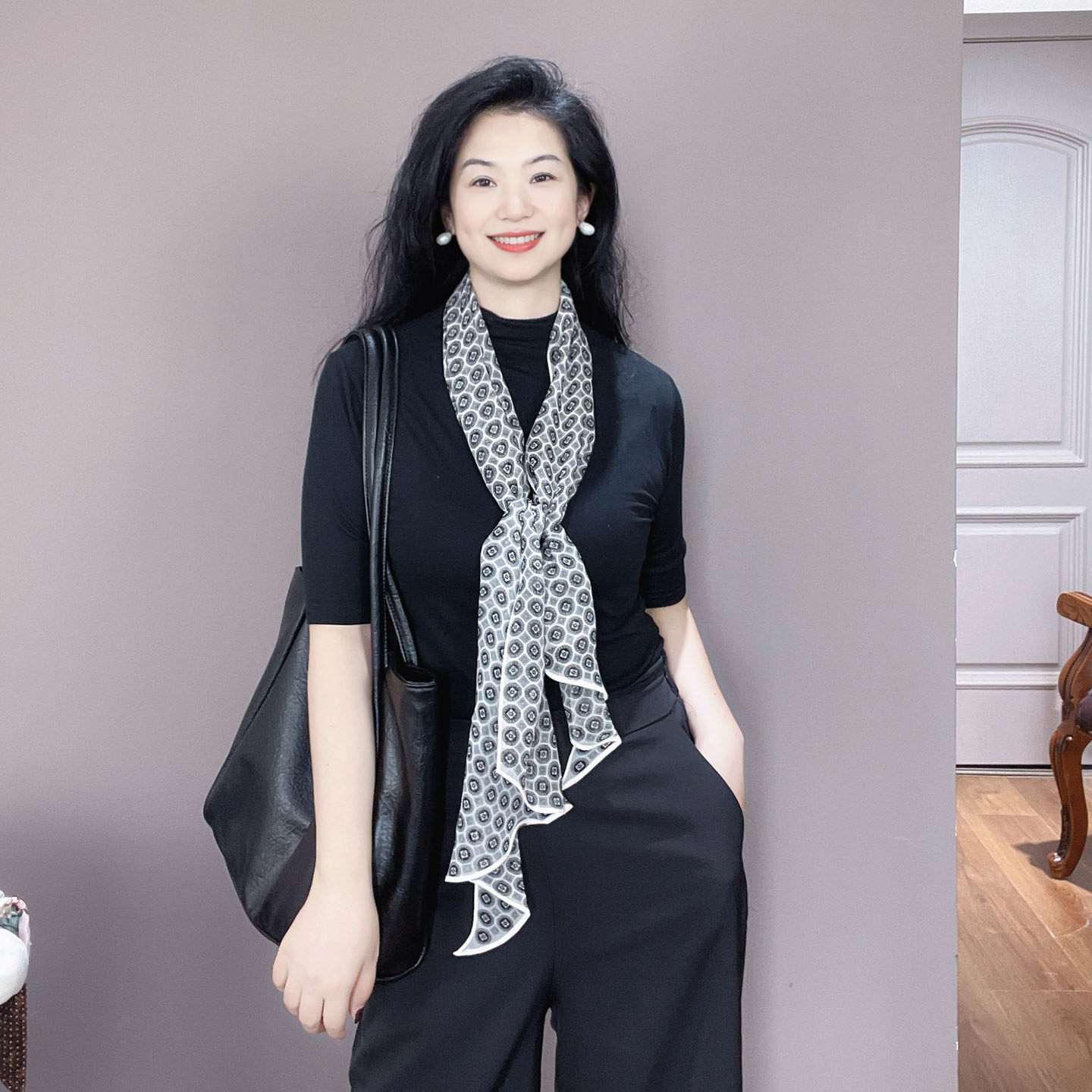 100%真丝乔其纱丝巾女士春秋夏季薄款长条护颈桑蚕丝小围巾纱巾