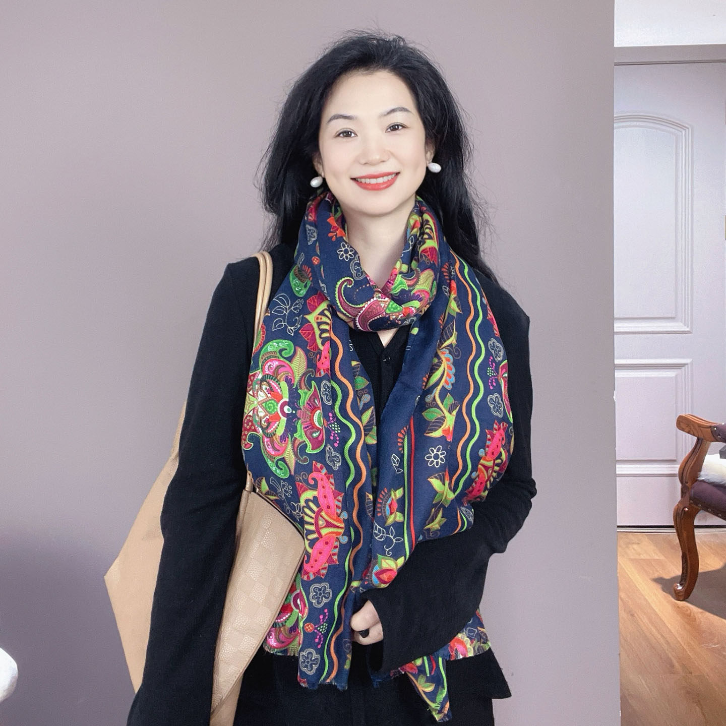 蓝色民族风棉麻围巾女士2025新款护颈春秋冬季保暖文艺围脖披肩,服饰配件/皮带/帽子/围巾,围巾/丝巾/披肩,淘宝优惠券,粉丝福利购,淘宝优惠卷