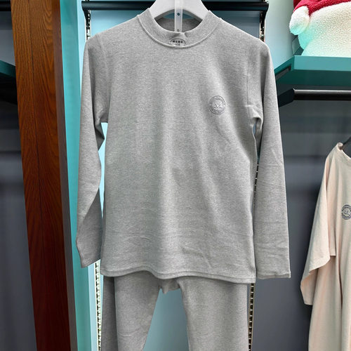 青少年少男保暖内衣套装 中大童学生纯棉中高领舒绒秋衣秋裤睡衣