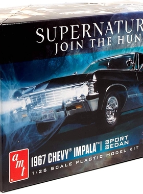 邪恶力量Supernatural dean拼组装模型Impala车模后备箱可开1/25