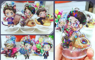 SPN邪恶力量supernatural misha castiel镭射钥匙扣挂件摆件立牌
