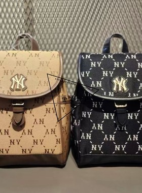 韩国MLB专柜正品新款儿童复古菱格老花双肩包亲子款7ABKM046N