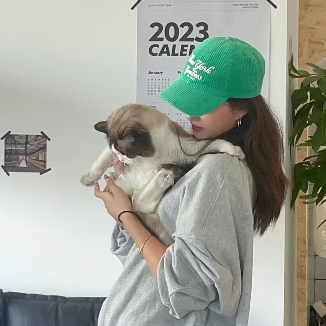 韩国MLB正品秋冬新款灯芯绒字母刺绣软顶棒球帽ins潮3ACP71026