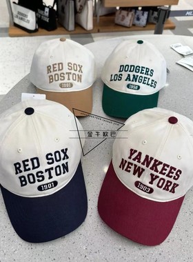 韩国潮牌MLB正品24SS春夏新款复古学院风棒球帽鸭舌帽潮3ACPVL14N