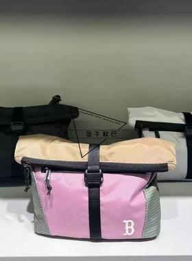 韩国MLB专柜正品25SS春季新款撞色拼接单肩斜挎包邮差包3ACRB025N