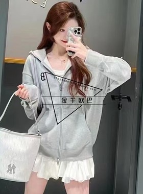 韩国MLB专柜正品24SS春季新款复古老花水桶包休闲斜挎包3ABML024N