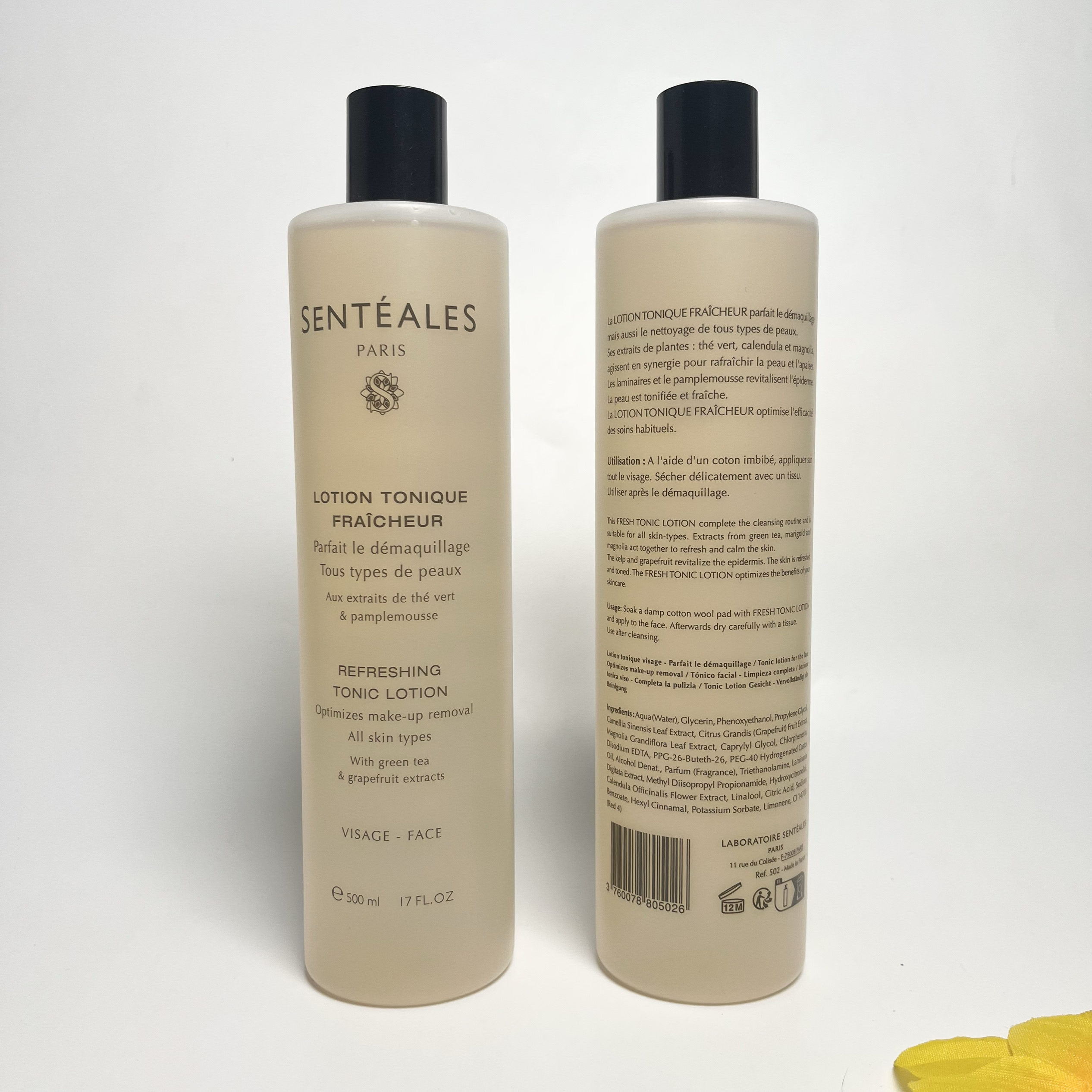 花香能量水500ml尚迪雅Senteales法国原装进口木兰花香爽肤水柔肤