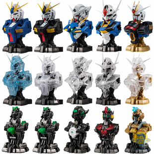 现货包邮 万代高达扭蛋自由强袭 沙扎比风灵能天使发光机械半身像