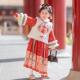 儿童马面裙唐装 汉服女童冬款 宝宝中国风套装 小女孩喜庆过年拜年服