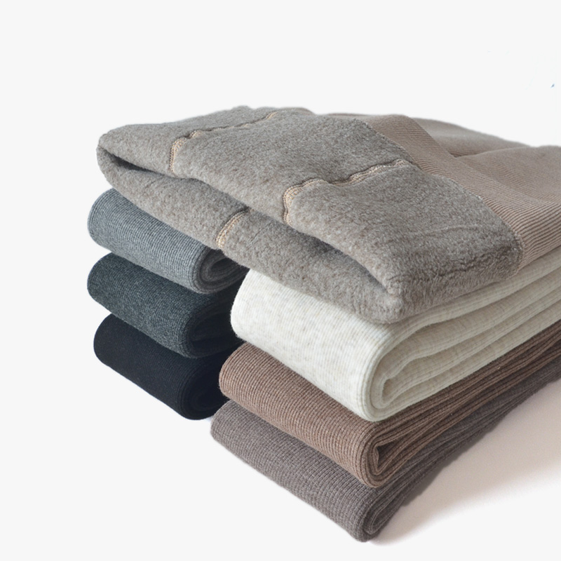 加绒加厚外穿小女孩连体儿童袜子